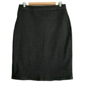 SANDWICH \ Black Denim MIni Pencil Skirt Sz L | Eur 40